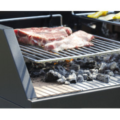 FONTANA FORNI EGEO 110 APPOGGIO BARBECUE COTTURA DIRETTA LEGNA GRILL APERTO