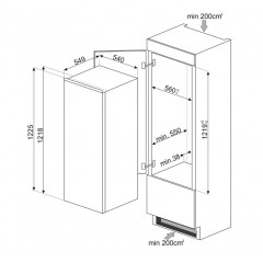 FRIGO SMEG S4L120F SMEG