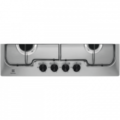 ELECTROLUX RGG6242OOX PIANO COTTURA A GAS SOFT LINE 4 BRUCIATORI 60 CM