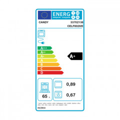 CANDY CELF602XE FORNO INCASSO MULTIFUNZIONE 60CM 65LT CLASSE A+ INOX