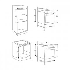 CANDY CELF602XE FORNO INCASSO MULTIFUNZIONE 60CM 65LT CLASSE A+ INOX