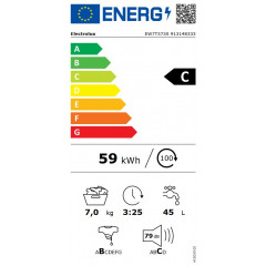 ELECTROLUX EW7T373S LAVATRICE CARICA ALTO 7KG 1200GIRI INVERTER CLASSE C