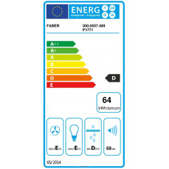 FABER 3000557489 CAPPA SOTTOPENSILE 60CM 3 VELOCITA' INOX FABER 295 m3