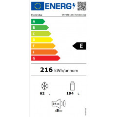 ELECTROLUX ENT8TE18S3 FRIGORIFERO COMBINATO DA INCASSO 273LT NOFROST INVERTER