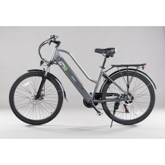 EMG CY26ABI10 BICI ELETTRICA E-BIKE CITY ALLUM. 36V 26" AUT.60KM QUEEN GREY