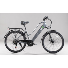 EMG CY26ABI10 BICI ELETTRICA E-BIKE CITY ALLUM. 36V 26" AUT.60KM QUEEN GREY