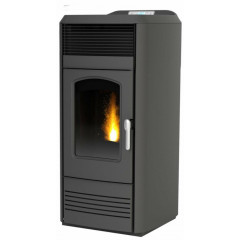 LAMINOX VALENTINA AIR LUX STUFA PELLET 16KW 350 m3 COLORE ANTRACITE