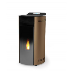 LAMINOX JESSICA 7 SN AIR STUFA PELLET 7 KW 170m3 RISCALDABILI BRONZO