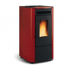 EXTRAFLAME KETTY EVO 2.0 STUFA PELLET VENTILATA POTENZA 6.5KW BORDEAUX 1280212