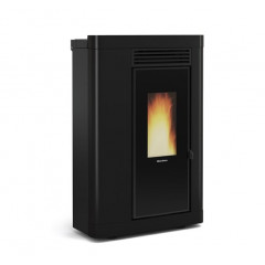 EXTRAFLAME ANNABELLA AD EVO STUFA PELLET CANALIZZATA SLIM NERA POTENZA 9.0 KW