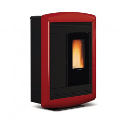 EXTRAFLAME SOUVENIR LUX EVO BORDEAUX STUFA PELLET CANALIZZATA POTENZA 10.2KW