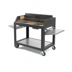 FONTANA EGEO 110 BARBECUE COMBUSTIONE DIRETTA LEGNA PIETRA REFRATTARIA GRILL