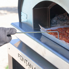 FONTANA FORNI MANGIAFUOCO COMBUSTIONE DIRETTA A LEGNA  P 85,5 x L 98 x H 196 cm