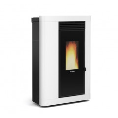 EXTRAFLAME ANNABELLA AD EVO STUFA PELLET CANALIZZATA SLIM BIANCA POTENZA 9.0 KW