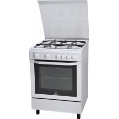 INDESIT I6GG1FWI CUCINA 60CM 4 FUOCHI FORNO A GAS CON GRILL 58LT COLORE BIANCO