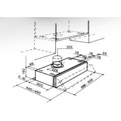 FABER 3150547819 CAPPA SOTTOPENSILE 90 CM 3 VELOCITà INOX CLASSE D