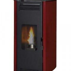 LAMINOX ST 5 A-R ROSA AIR STUFA A PELLET 7 KW ROSSO BORDEAUX