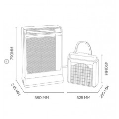 ARGO ULISSE ECO CONDIZIONATORE PORTATILE CON UNITA' ESTERNA 13500 BTU