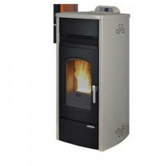 LAMINOX TS 19 IP-A GRETA IDRO PLUS TERMOSTUFA A PELLET 18 KW AVORIO