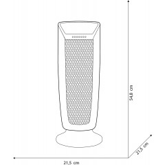 OLIMPIA SPLENDID CALDOSTILE DT TERMOVENTILATORE CERAMICO TORRE CON TIMER 99450