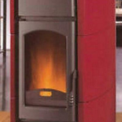 LAMINOX TSP 18 I-R TINA IDRO PRESTIGE TERMOSTUFA A PELLET 20 KW ROSSO BORDEAUX