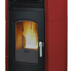 LAMINOX IDVP 18 I-R TINA IDROVENTILATA PRESTIGE TERMOSTUFA A PELLET 20 KW ROSSO