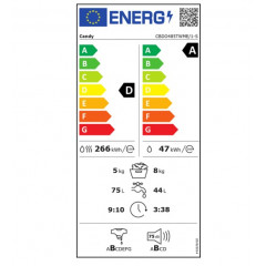 CANDY CBDO485TWME/1-S LAVASCIUGA DA INCASSO 8 KG 16 PROGRAMMI INVERTER WIFI