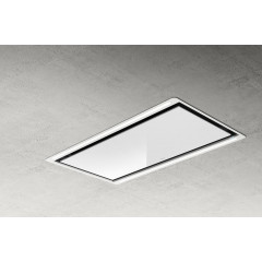 ELICA HILIGHT GLASS H16 WH/A/100 CAPPA A ISOLA ASPIRANTE VETRO BIANCO STRIP LED