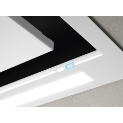 ELICA HILIGHT GLASS H16 WH/A/100 CAPPA A ISOLA ASPIRANTE VETRO BIANCO STRIP LED