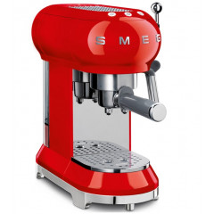 SMEG ECF01RDEU MACCHINA DA CAFFE' ESPRESSO A POLVERE CIALDA ESTETICA 50' STYLE