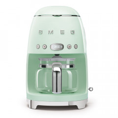 SMEG DCF02PGEU MACCHINA CAFFE' FILTRO 10 TAZZE VERDE PASTELLO LUCIDO 50'S STYLE