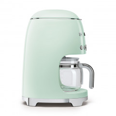 SMEG DCF02PGEU MACCHINA CAFFE' FILTRO 10 TAZZE VERDE PASTELLO LUCIDO 50'S STYLE