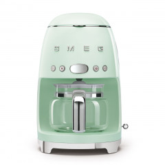 SMEG DCF02PGEU MACCHINA CAFFE' FILTRO 10 TAZZE VERDE PASTELLO LUCIDO 50'S STYLE