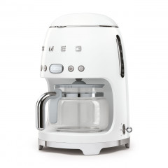 SMEG DCF02WHEU MACCHINA DA CAFFE' FILTRO 10 TAZZE BIANCO LUCIDO 50'S STYLE