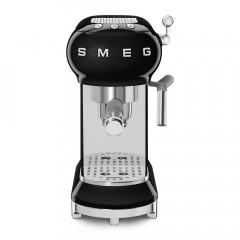 SMEG ECF01BLEU MACCHINA DA CAFFE' ESPRESSO NERO LUCIDO 50'S STYLE