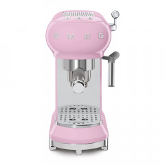 SMEG ECF01PKEU MACCHINA DA CAFFE' MANUALE ROSA LUCIDO 50'S STYLE