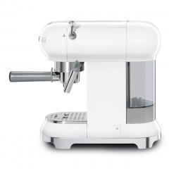 SMEG ECF01WHEU MACCHINA DA CAFFE' ESPRESSO MANUALE BIANCO LUCIDO 50'S STYLE