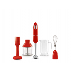 SMEG HBF22RDEU FRULLATORE A IMMERSIONE CON ACCESSORI 700 W ROSSO 50'S STYLE