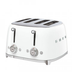 SMEG TSF03WHEU TOSTAPANE 4 SCOMPARTI 4 FETTE 2000 W BIANCO LUCIDO 50'S STYLE