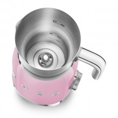 SMEG MFF01PKEU MONTALATTE A INDUZIONE 500 W 250 ML ROSA LUCIDO 50'S STYLE