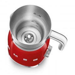 SMEG MFF01RDEU MONTALATTE A INDUZIONE 500 W 250 ML ROSSO LUCIDO 50'S STYLE