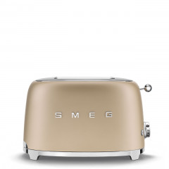 SMEG TSF01CHMEU TOSTAPANE 2 SCOMPARTI 2 FETTE 950 W ORO OPACO 50'S STYLE