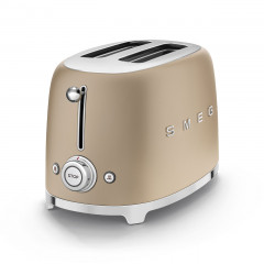 SMEG TSF01CHMEU TOSTAPANE 2 SCOMPARTI 2 FETTE 950 W ORO OPACO 50'S STYLE