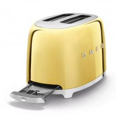 SMEG TSF01GOEU TOSTAPANE 2 SCOMPARTI 2 FETTE 950 W ORO LUCIDO 50'S STYLE