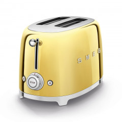 SMEG TSF01GOEU TOSTAPANE 2 SCOMPARTI 2 FETTE 950 W ORO LUCIDO 50'S STYLE