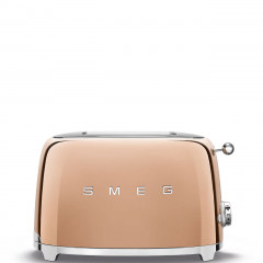 SMEG TSF01RGEU TOSTAPANE 2 SCOMPARTI 2 FETTE 950 W ORO ROSA LUCIDO 50'S STYLE