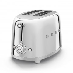 SMEG TSF01SSEU TOSTAPANE 2 SCOMPARTI 2 FETTE 950W ACCIAIO LUCIDO 50'S STYLE