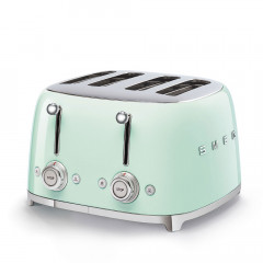 SMEG TSF03PGEU TOSTAPANE 4 SCOMPARTI 4 FETTE VERDE PASTELLO LUCIDO 50'S STYLE