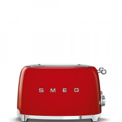 SMEG TSF03RDEU TOSTAPANE 4 SCOMPARTI 4 FETTE 200 W ROSSO LUCIDO 50'S STYLE