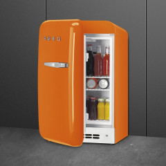 SMEG FAB5LOR5 FRIGORIFERO MONOPORTA CLASSE D ARANCIONE 50'S STYLE